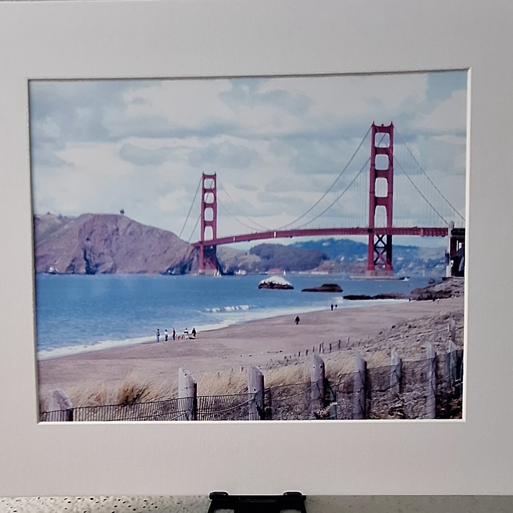 Golden Gate Bridge At Crissy Field By Jack E. Stiddard 8x10 On 11x14 Mat